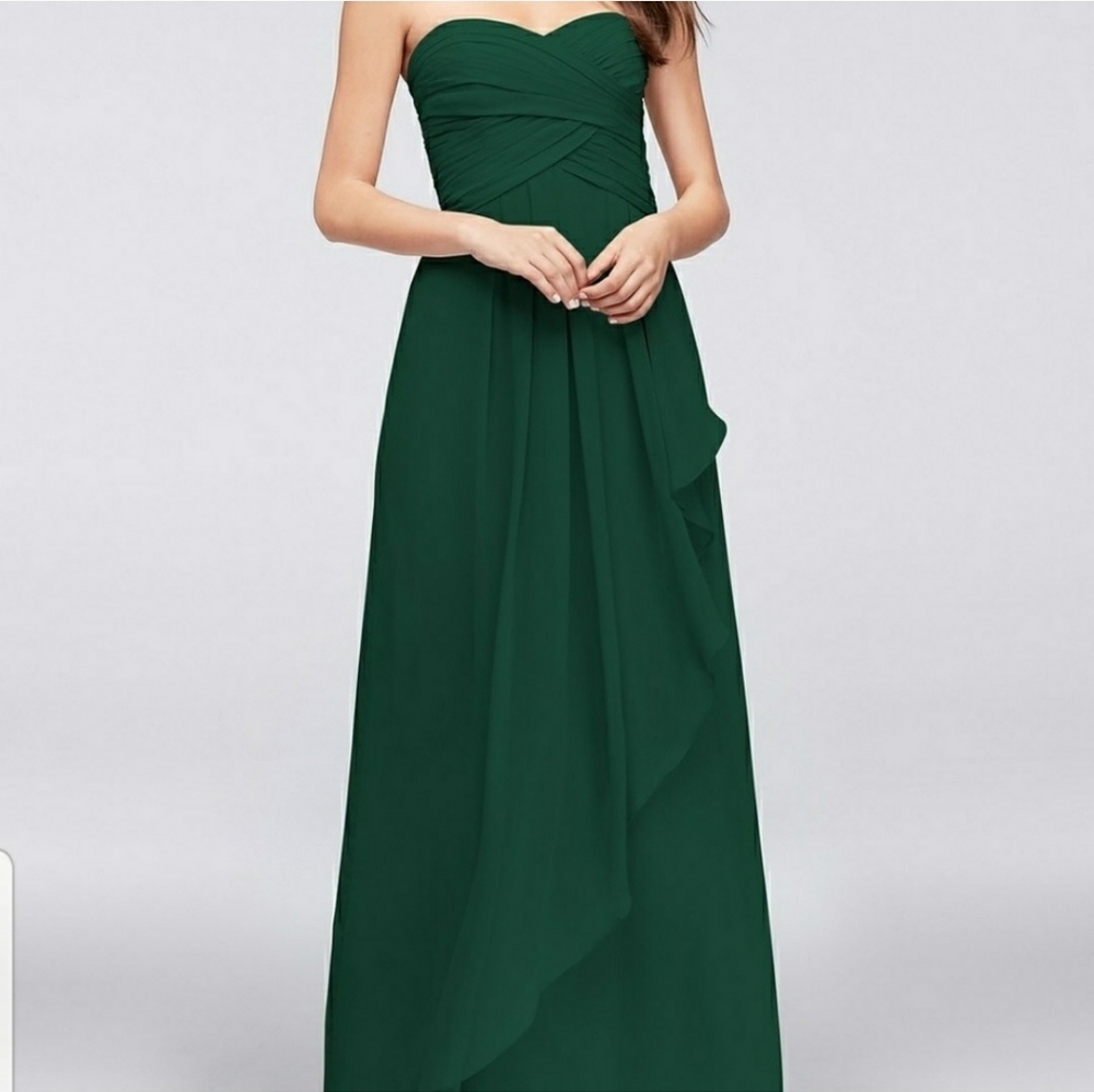 Davids Bridal Long Chiffon Bridesmaids Dress